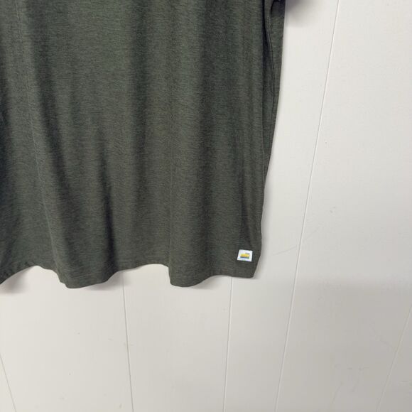 Vuori Polo Mens XL Olive Green Strato Tech Stretch Performance Golf Shirt V188 - Picture 3 of 12